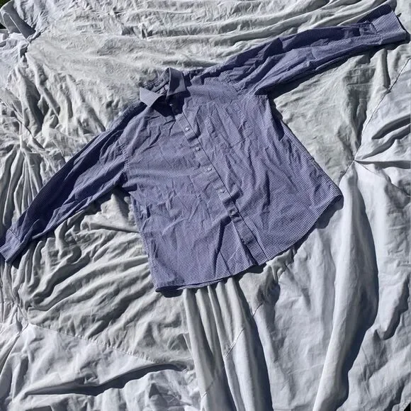 Tommy-hilfiger Men's Purple and Blue Shirt - Picture 2 of 8